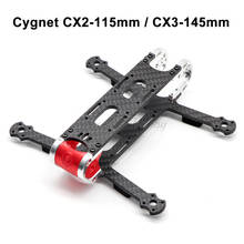 Cygnet-Kit de marco de cuadricóptero de fibra de carbono, CX2-115mm de 115mm, 2 pulgadas/CX3-145mm, 145mm, 3 pulgadas, para modelos de Dron de carreras FPV RC 2024 - compra barato