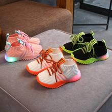 Toddler Infant Kids Baby Girls Boys Mesh LED Light Luminous Sport Shoes Sneakers 2024 - buy cheap