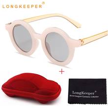 LongKeeper New Kids Sunglasses With Case Boys Girls Sun Glasses  Fashion Baby Shades Eyeglasses Gift For Children UV400 Oculos 2024 - buy cheap