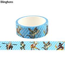 Blinghero de dibujos animados Washi Tape 15mm X 5m genial Anime cinta adhesiva decorativa Scrapbooking pegatinas de regalo de moda BH0473 2024 - compra barato