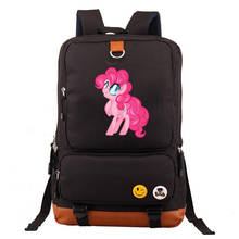 Pinkie Pie Rainbow Pony unicornios niño niña mochila escolar para mujer adolescentes mochilas escolares de lona mochila para estudiantes 2020 2024 - compra barato