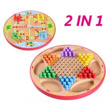 Chinese Checker Game Set Wooden Educational Board Kids Classic Halma Chinese Checkers Set Strategy Family Game Pieces 2024 - buy cheap