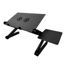 Adjustable Aluminum Laptop Desk Ergonomic Portable TV Bed Lapdesk Folding Table Stand Notebook Table lazy Desk Stand 2024 - buy cheap