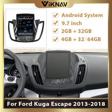 Reproductor multimedia de navegación por gps para coche para ford, unidad frontal de radio grabadora, kuga Escape para 2013, 2014, 2015, 2016, 2017, 2018, android 2024 - compra barato