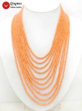 Женское Ожерелье из 10 нитей, 3-4 мм, 18-25 дюймов 2024 - купить недорого