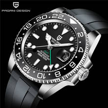 PAGANI DESIGN Automatic Mechanical Watch Luxury Sapphire Glass Ceramic Bezel 40mm GMT Watch Luminous Waterproof Wristwatch 2024 - buy cheap