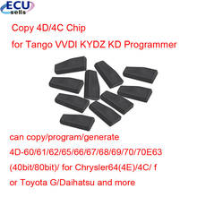 Chip para vara de carro, chip para programar/tango/h618pro/vvdi/kydz, 10 peças x 4d 4c g/46/id48/chip 2024 - compre barato
