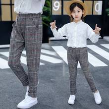 Pantalones holgados informales para niña, niña y bebé, mallas cálidas a cuadros, a la moda ropa bonita, novedad, primavera y otoño, 2020 2024 - compra barato