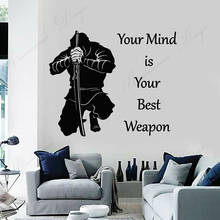 Samurai Weapon Japanese Warrior Wall Sticker Vinyl Home Decoration Living Room Boys Bedroom Decals Removable Mural Wallpape 4220 2024 - buy cheap