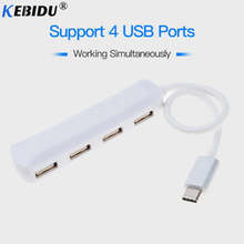 kebidu Type C to USB 2.0 Hub USB 3.1 4 Port Connector Splitter Adapter High Speed For PC Laptop Desktop Macbook Pro Phone Tablet 2024 - buy cheap