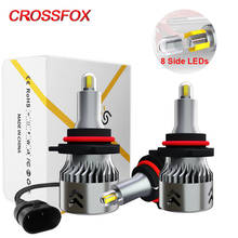 Crossfox-lâmpadas de led para automóvel, h7, 9005, hb3, csp, 9006, hb4, h1, h11, h9, h8, farol automotivo, super brilhante, 12v, 6000k, lm 2024 - compre barato