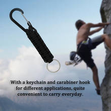 Outdoor Camping Hiking Paracord Survival Lanyard Backpack Parachute Cord for Keys Flashlight Paracord Keychain with Carabiner 2024 - buy cheap