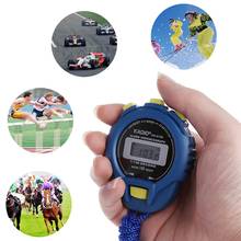 Handheld Digital LCD Chronograph Sports Counter Stopwatch Timer Alarm Stop Watch 2024 - buy cheap