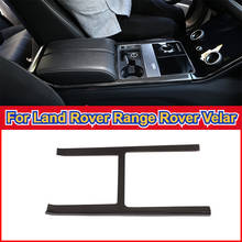 Marco decorativo para Land Rover Range Rover Velar 2017-2020 ABS, textura de fibra de carbono, consola central, accesorios para coche 2024 - compra barato