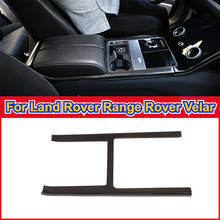 Aerofólio de fibra de carbono abs para land rover, acessório de decoração, console central, para modelos range rover velar 2011-2019 2024 - compre barato