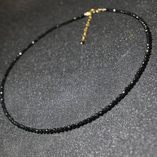 Bohemian Black White Crystal Beads Short Clavicle Chain Necklaces for Women Gold Silver Color Choker Necklace Fashion Jewelry 2024 - buy cheap