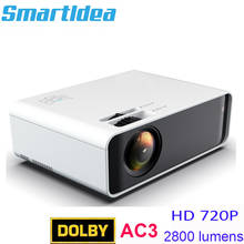 Smartldea ST90 native 1280 x 720p HD led home projector support dolby ac3 sound android wifi proyector option video game beamer 2024 - buy cheap