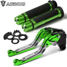CNC Aluminum Motorcycle Brakes Clutch Lever & Handle Grips for kawasaki ZX1100 ZX11 ZX 1100 11 1990-2001 2000 1999 1998 1997 2024 - buy cheap