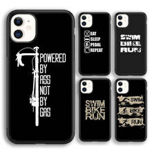 Krajudios-funda para teléfono móvil, cubierta para triatlón, Swim Bike Run, 5s para iPhone, 6s, 7, 8 plus, X, XR, XS, 11, 12 pro max, Samsung Galaxy S8, S9, S10 Plus 2024 - compra barato