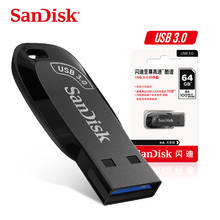 Sandisk-mini pendrive, original, com capacidade de memória 32gb, 64gb, 100% gb e 128gb, cor preta 2024 - compre barato