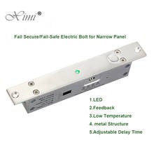 Fail Safe Fail Secure Low Temperature Narrow Panel Electric Bolt Lock WIth Time Delay And FeedBack For Access Control System 2024 - buy cheap