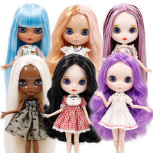 ICY DBS Blyth doll white skin dark skin black skin colorful hair glossy matte face nude joint body girl toy gift 2024 - buy cheap