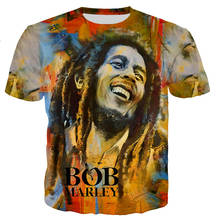 Bob Marley T Shirt Men Women 3D Printed T shirts Fashion Casual Harajuku Style Tshirt Streetwear Oversized T-shirt Cool Tops 2024 - buy cheap