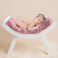 Foto shoot acessórios 50x40cm 100% lã cobertor macio cesta enchimento de lã enchimento almofada do bebê para fotografia recém-nascido prop 2024 - compre barato