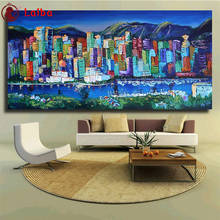 DIY Diamond Painting Abstract graffiti art, urban architectural landscape Full Square Diamond Embroidery Mosaic Handmade Gift 2024 - buy cheap