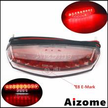 12V Motorcycle Brake Lamp E8 Emark Rear LED Tail Light For Honda Yamaha Suzuki Kawasaki Street Bike Cafe License Plate Light 2024 - buy cheap