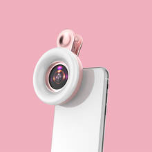 Anillo de luz de Flash para Selfie de teléfono móvil, lente Macro de belleza para cámara, foto de relleno, Clip portátil, lámpara, lente de luz móvil para Macro 2024 - compra barato