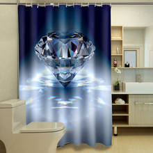 3D занавески для душа из Южной Африки с большим алмазным узором, водонепроницаемая ткань, занавески для ванной, моющиеся занавески для ванной, Товары для ванной 2024 - купить недорого