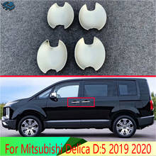 For Mitsubishi Delica D:5 2019 2020 ABS Chrome Door Handle Bowl Cover Cup Cavity Trim Insert Catch Molding Garnish 2024 - buy cheap