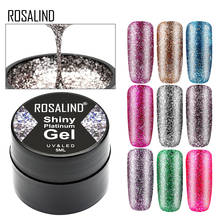 ROSALIND 5ml Nail Gel Shiny Platinum Gel Nails Art For Manicure Gel Semi Permanent Hybrid Varnishes Glitter Gel Painting Design 2024 - buy cheap