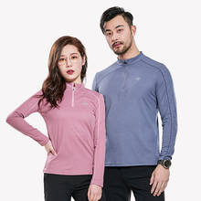 Camiseta de secado rápido para hombre y mujer, prenda de vestir, de manga larga, fina y transpirable, para deportes de senderismo al aire libre y entrenamiento de Fitness 2024 - compra barato