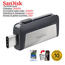 SanDisk Type-C USB 3.1 Dual interface OTG Pen Drive 128GB 64GB 32GB 16GB Ultra Dual Drive USB 3.1 Type-C Read Speed up to 130M/s 2024 - buy cheap