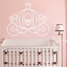 Adesivo de parede decorativo para quarto infantil, decalque em vinil para crianças, rosa, meninas e personalidade hy289 2024 - compre barato