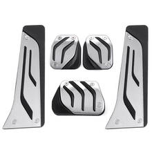 Car Stainless steel Pedal Pads Cover MT AT For BMW X1 X3 X4 X5 X6 1/2/3/5/6/7 Series E87 F20 E90 E92 E93 F30F35F34F31 3GT 5GT 2024 - buy cheap