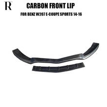 Carbon Fiber Front Bumper Chin Lip  for Benz W207 C207 Coupe E200 E260 E300 with AMG Package Facelift 13 - 16 2024 - buy cheap