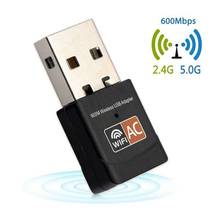 Free Driver USB Wifi Adapter 600Mbps Wi fi Adapter 5ghz Antenna USB Ethernet PC Wi-Fi Adapter Lan Wifi Dongle AC Wifi Receiver 2024 - buy cheap