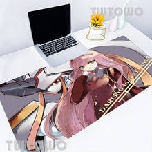 Zero two-mousepad antiderrapante com acessório para jogos., mousepad de borracha para pc com teclado grande. 2024 - compre barato