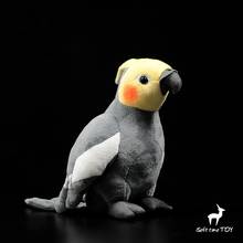 Super soft plush toy Grey cockatoo doll Real life stuffed dolls toys children birthday gifts 2024 - buy cheap