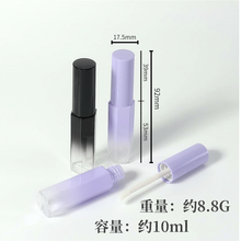 Frasco de plástico roxo para batom, 10ml, recipiente de brilho labial, brilho labial, embalagem recarregável, ferramentas de embalagem de batom 2024 - compre barato