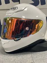 Мотоциклетный шлем Z7 с одним объективом, модульная Защитная шапка на все лицо, Ярко-белая, для гонок 2024 - купить недорого