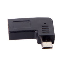 Adaptador de datos hembra a Micro USB 2,0, adaptador de datos macho de 5 pines, USB-C tipo C, ángulo izquierdo y derecho de 90 grados 2024 - compra barato