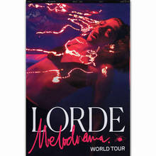 F302 Hot Lorde Melodrama World Tour Music Silk Fabric Wall Poster Art Decor Sticker Bright 2024 - buy cheap