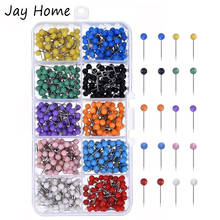 500PCS Multi-Color Push Pins Map Tacks Plastic Round Head Sewing Pins with Steel Point for Fabric Marking Crafts Supplies 2024 - buy cheap