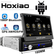 Автомобильное радио 1 Din Android 7 "GPS навигация Bluetooth Камера выдвижной экран Аудио AM USB Авто Радио стерео Мультимедийный Плеер 2024 - купить недорого