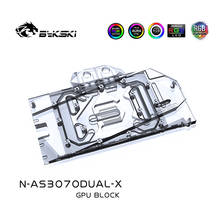 Bykski Water Block use for ASUS DUAL RTX3070 8G GPU Card / Full Cover Copper Radiator Block /A-RGB / RGB N-AS3070DUAL-X 2024 - buy cheap