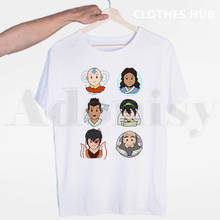 Camiseta de Avatar The Last airdobladora Aang y Appa para hombre y mujer, camisa de Anime, camiseta informal de cuello redondo, camisetas de verano 2024 - compra barato